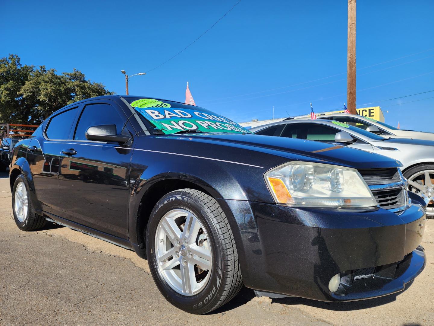 2009 BLACK Dodge Avenger R/T (1B3LC56B49N) with an 2.0L L4 DOHC 16V engine, 4-Speed Automatic Overdrive transmission, located at 2660 S.Garland Avenue, Garland, TX, 75041, (469) 298-3118, 32.885551, -96.655602 - Photo#0